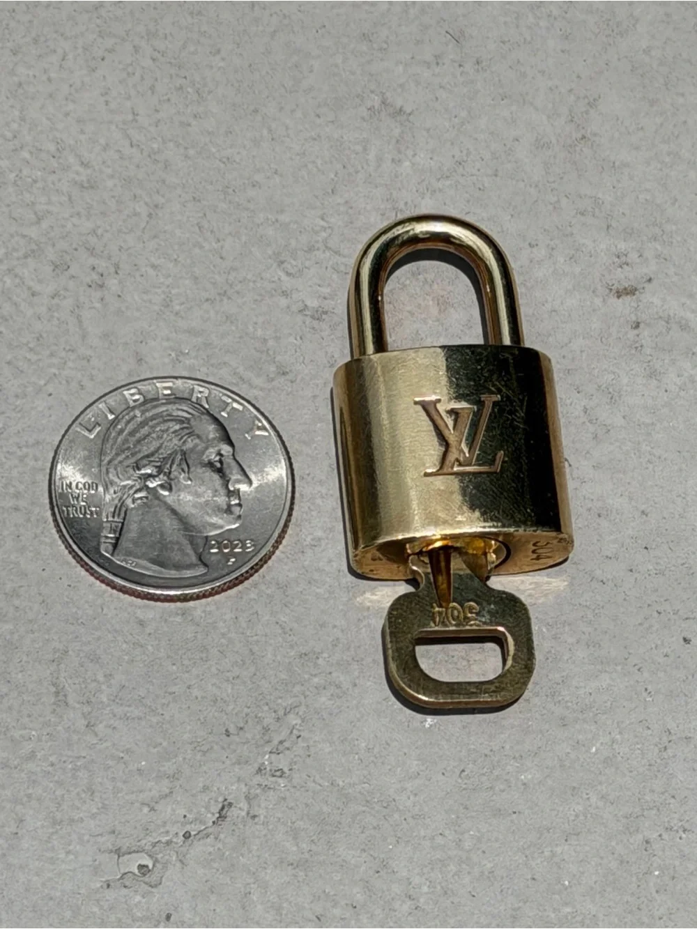 Louis Vuitton Gold-tone Padlock with Key - Men Accessories